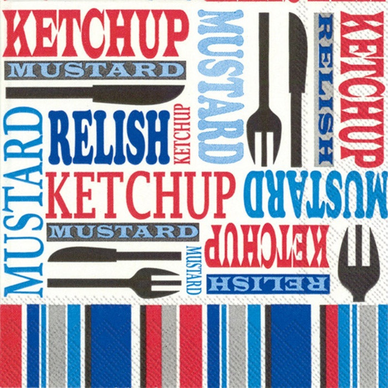 Patriotic Picnic Paper Beverage Napkins