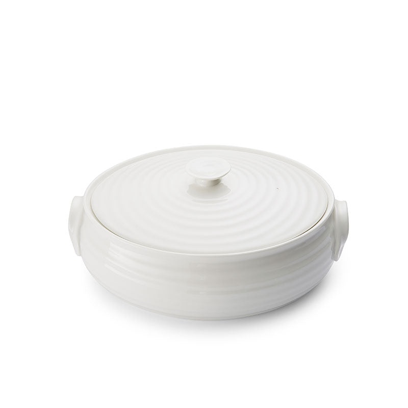 Portmeirion Sophie Conran White Small Oval Covered Casserole