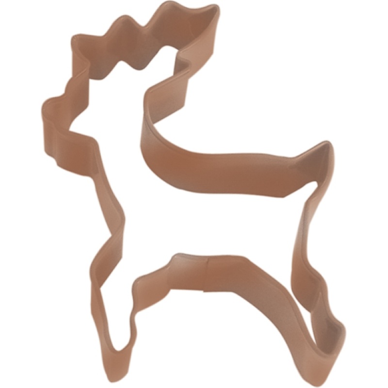 R & M Polyresin Coated Cookie Cutter- Brown Reindeer