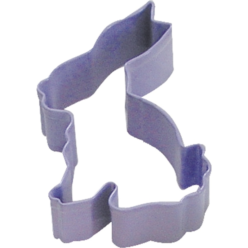 R & M Polyresin Coated Cookie Cutter- Lavender Bunny
