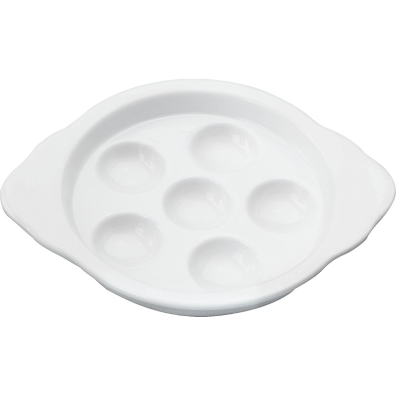 White Escargot Plate