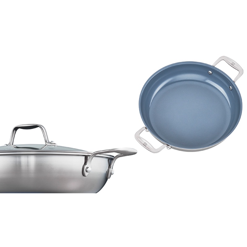Zwilling J.A. Henckels Spirit Ceramic Nonstick 4 Qt Braiser with Lid
