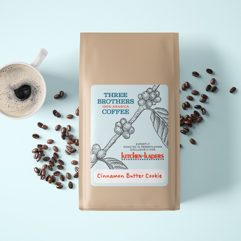 1 Lb Three Brothers Cinnamon Butter Cookie Coffee Beans