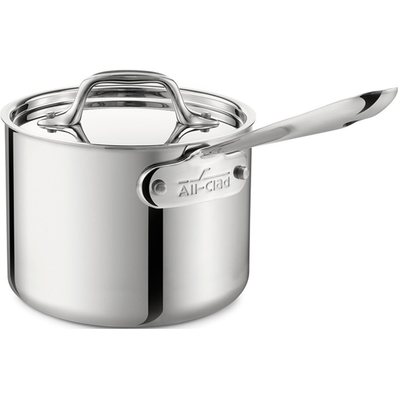 All-Clad D3 Stainless 3-Ply Bonded Sauce Pan with Lid