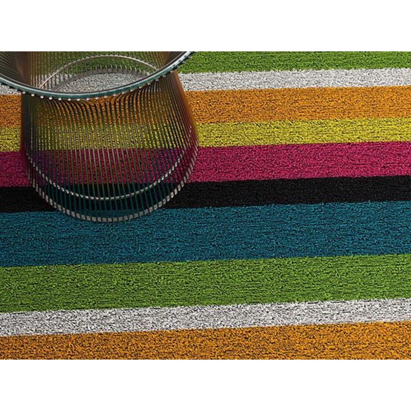 Chilewich Shag Rug Multi Bold Stripe