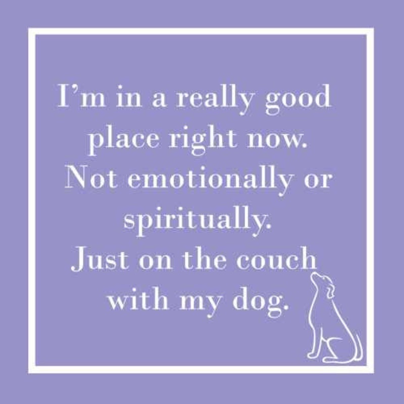 In A Good Place Dog Beverage Napkins
