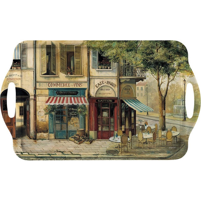 Pimpernel Parisian Scenes Large Melamine Handled Tray