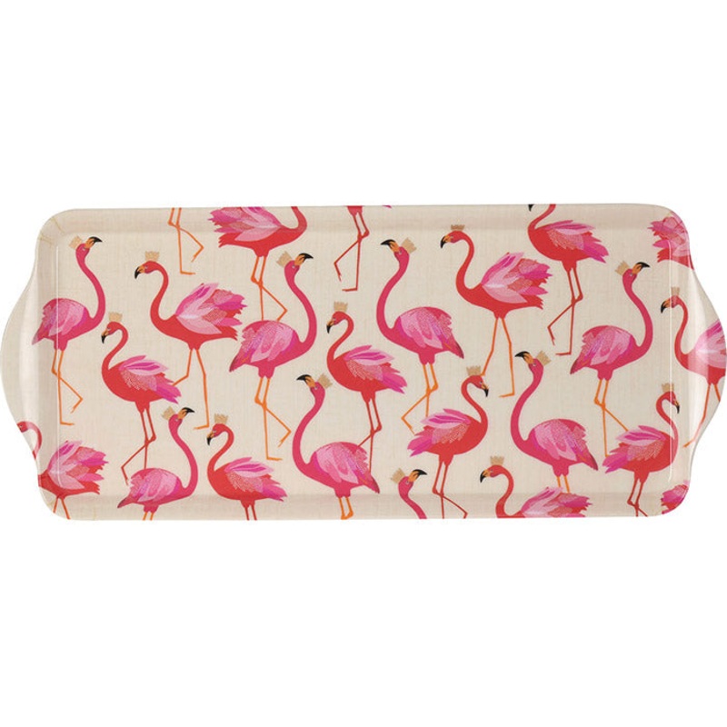 Sara Miller London for Pimpernel Flamingo Melamine Sandwich Tray