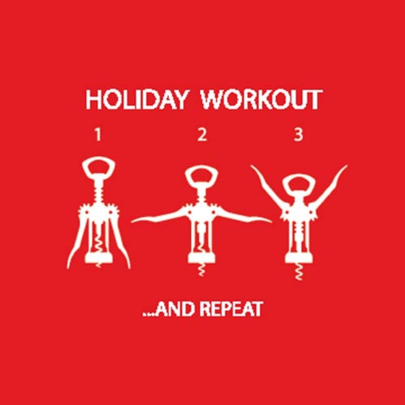 Holiday Workout paper Beverage Napkins