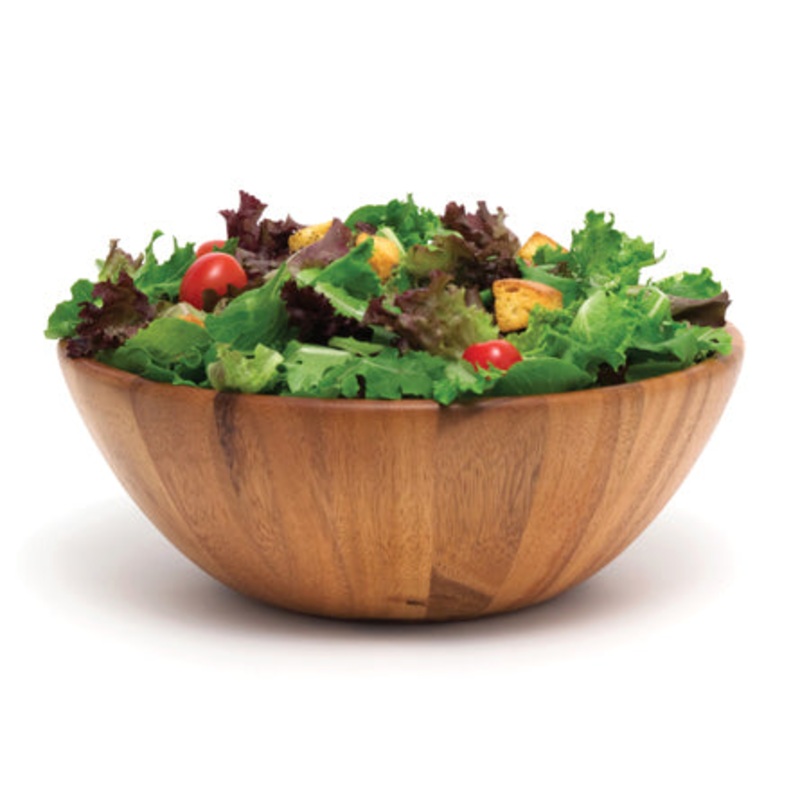 Lipper International Acacia Round Flair Bowl