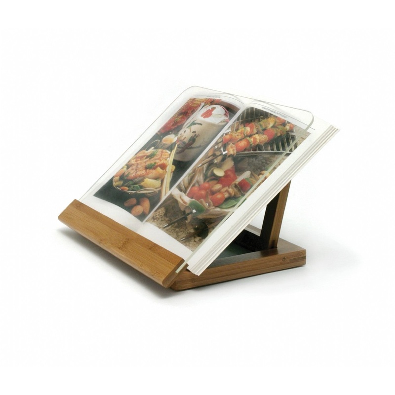 Lipper International Bamboo & Acrylic Recipe Book Holder