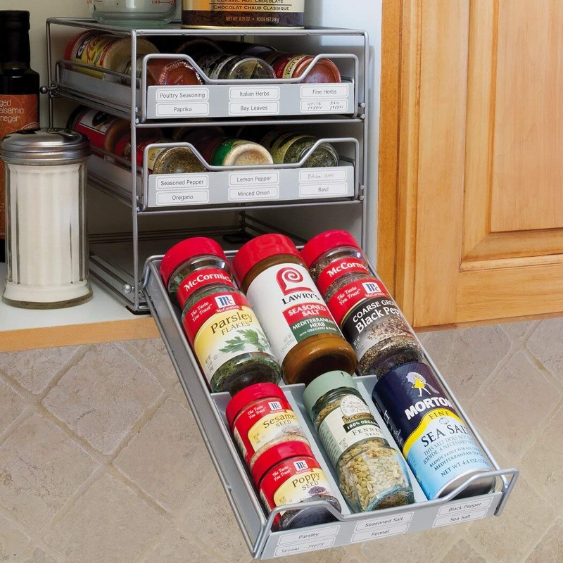Lipper International Three-Tier Tilt-Down Spice Drawer