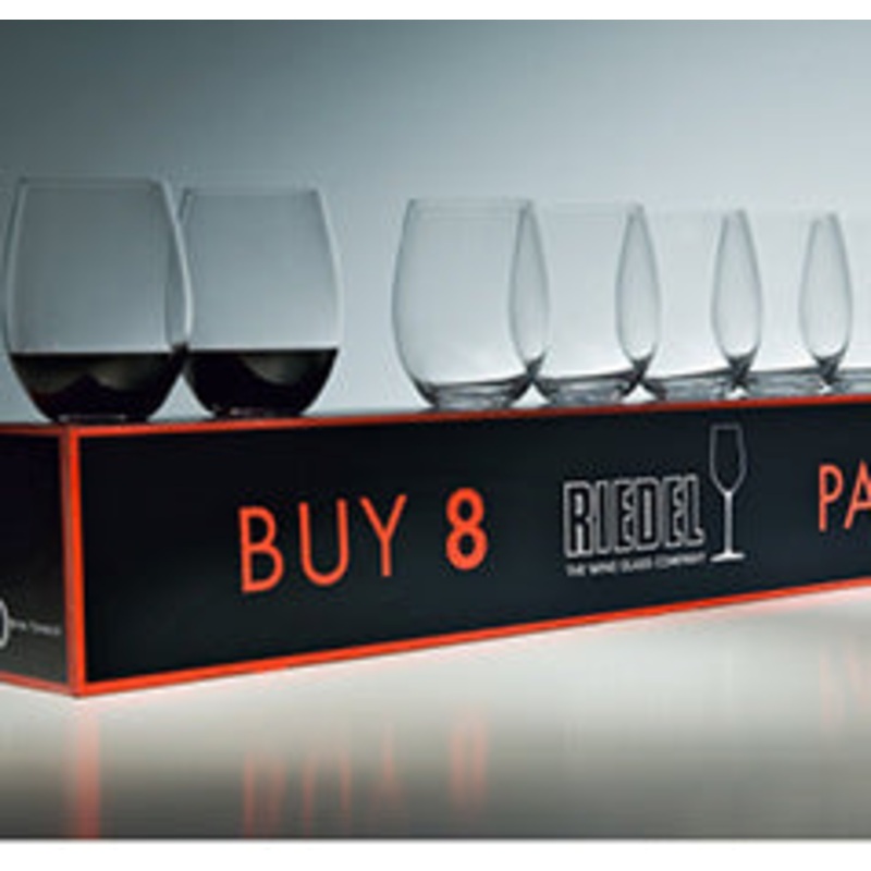 Riedel Pay 6 Get 8 O Cabernet & Merlot Wine Glasses