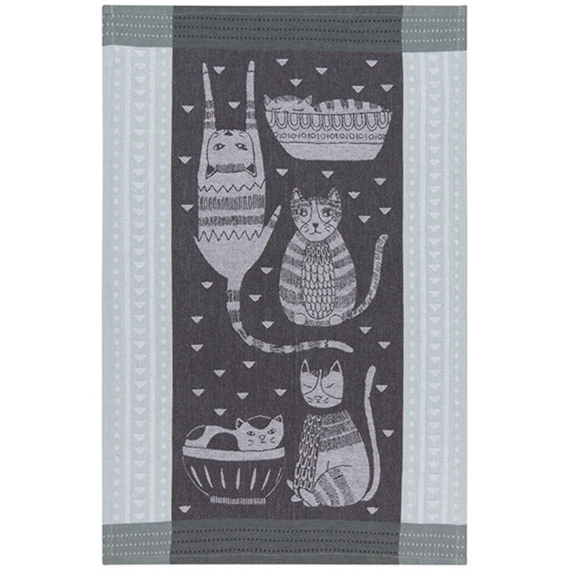 Now Designs Purr Party Jacquard Towel
