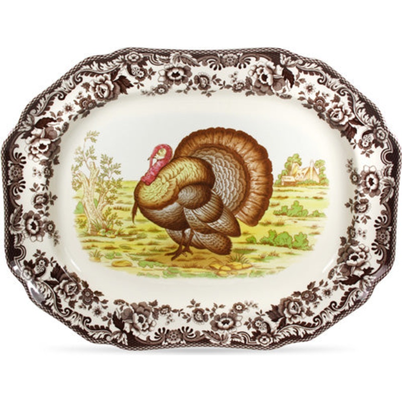 Spode Woodland Octagonal 19" Platter (Turkey)