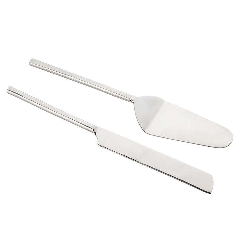 2 Piece Stainless Steel Cake Server Set