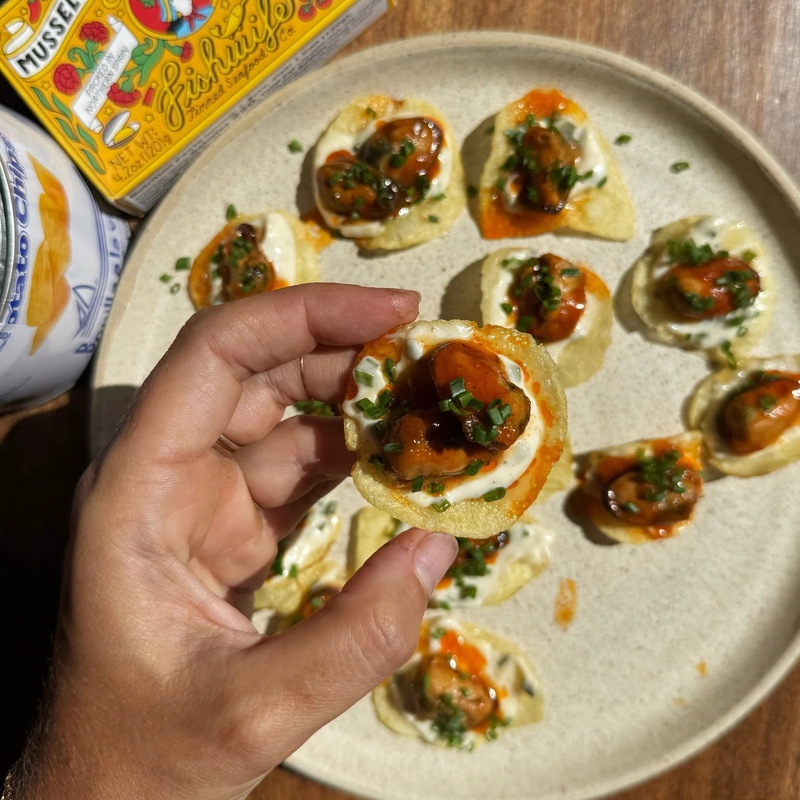 Fishwife Mussels with Sweet Peppers & Garlic
