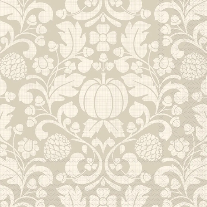 Francis Cream Paper Beverage Napkins