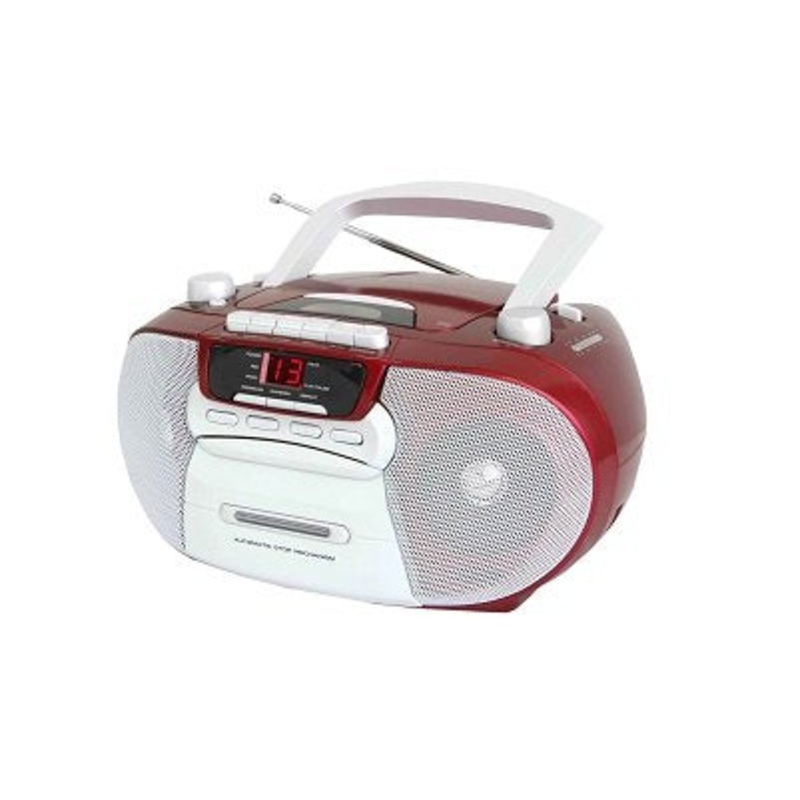 Supersonic SC-727 Portable CD Player with Cassette/Recorder & AM/FM Radio 110/220 Volts