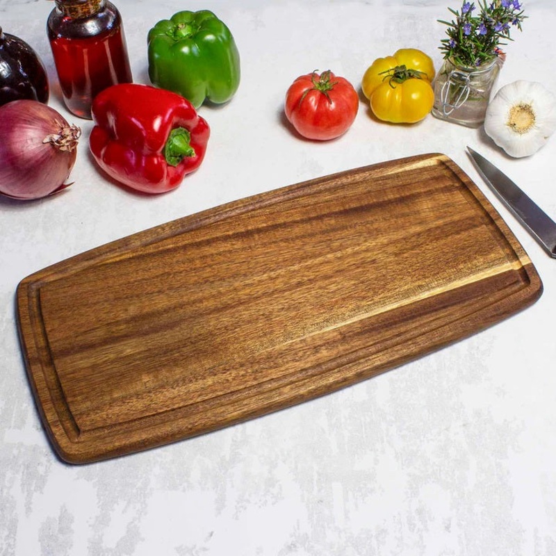 Totally Bamboo Home Acacia Cutting Board with Juice Groove