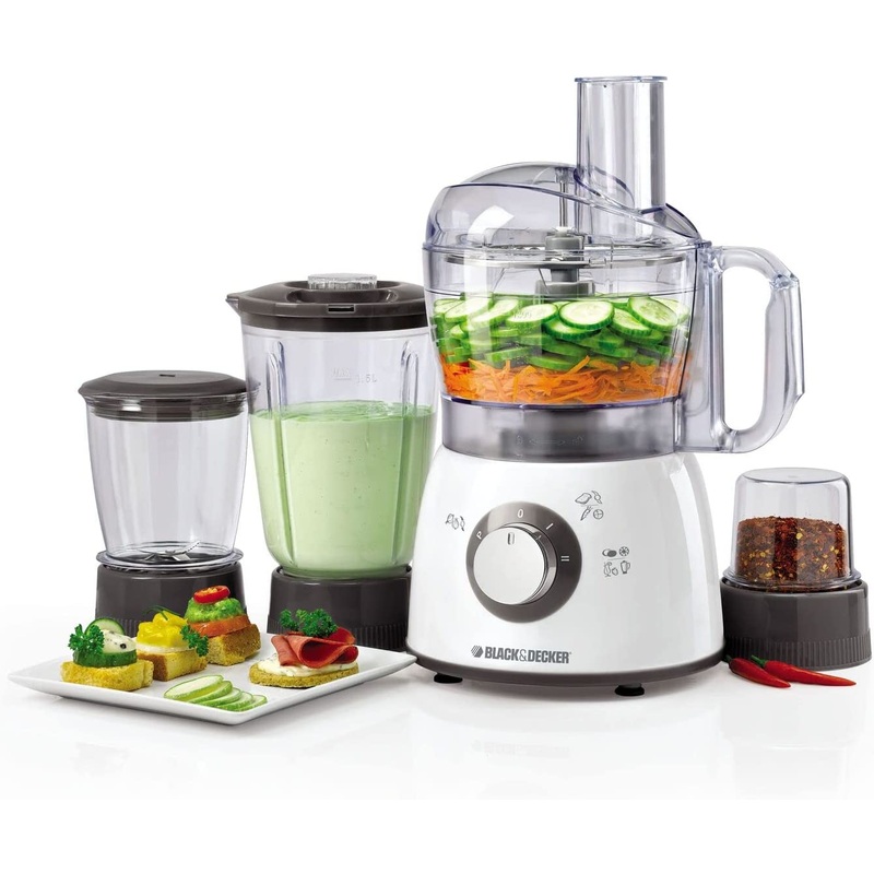 Black and Decker FX400BMG 400W Food Processor with Blender, Mincer & Grinder 220V (Not for USA - European Cord)