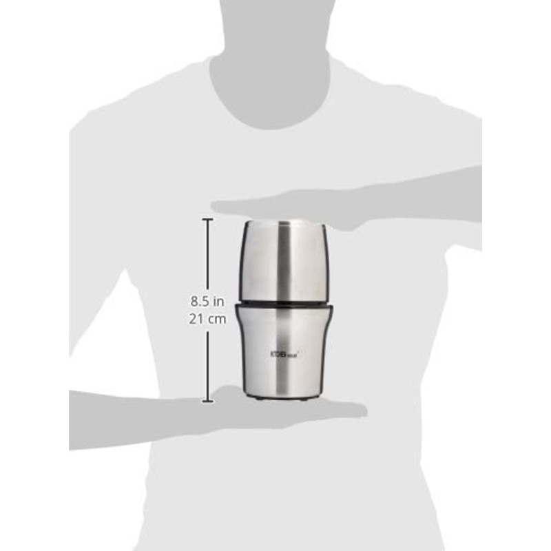 Kitchen Highline SP-7412S Stainless Steel Wet and Dry Coffee/Spice/Chutney Grinder with Two Bowls 110V