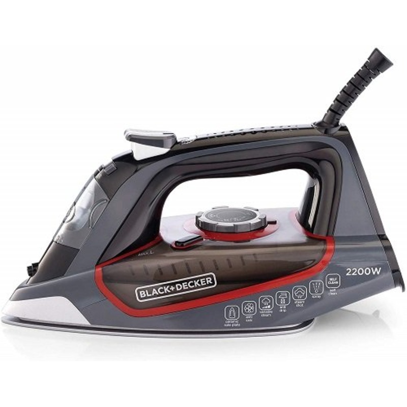 Black and Decker Steam Iron with Ceramic Soleplate, X2050-b5 220V