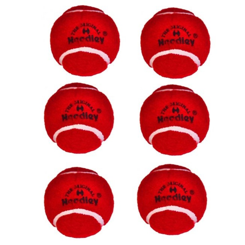 Headley Cricket Tennis Balls (Pack of 6), Red