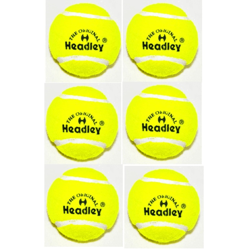 Headley Cricket Tennis Balls Yellow (Pack of 6)