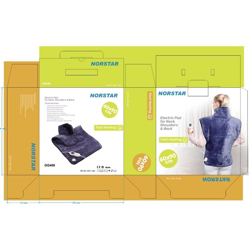 Norstar 400 King Size 60x90cm Moist & Dry Heating Pad 220V