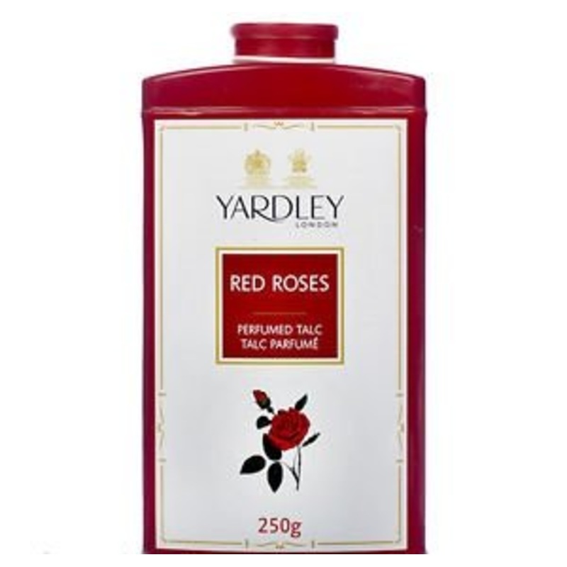 Yardley London RED ROSE Perfumed Deodorizing Talc Talcum Powder 250gm