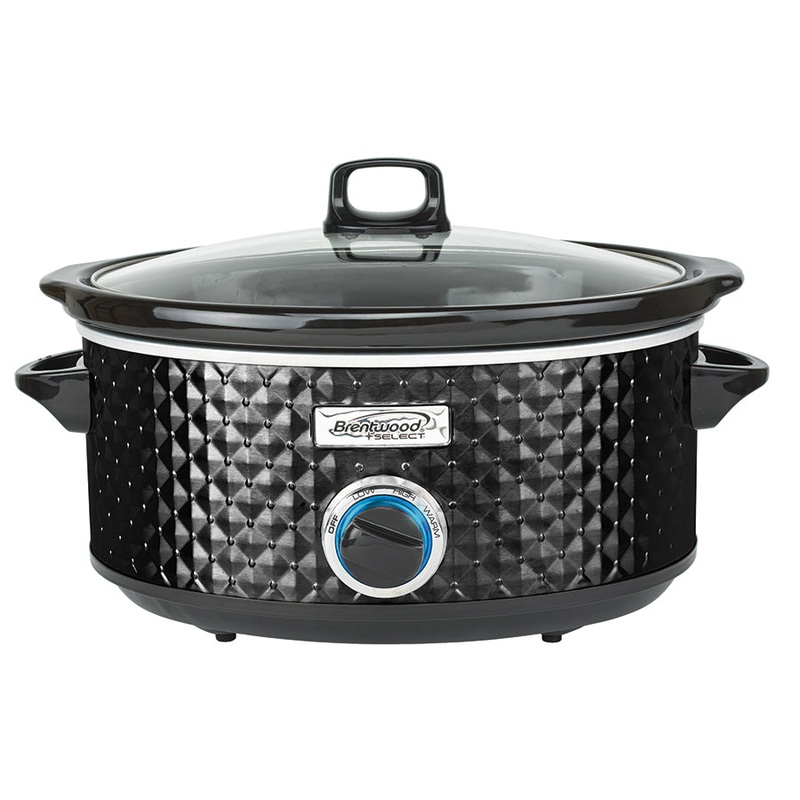 Brentwood Select SC-157BK 7 Quart Slow Cooker, Black 110V -Store Pickup Only