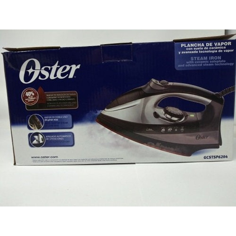 Oster GCSTSP6204-053  BLACK Steam Iron 220 Volts (Not for USA - European Cord)