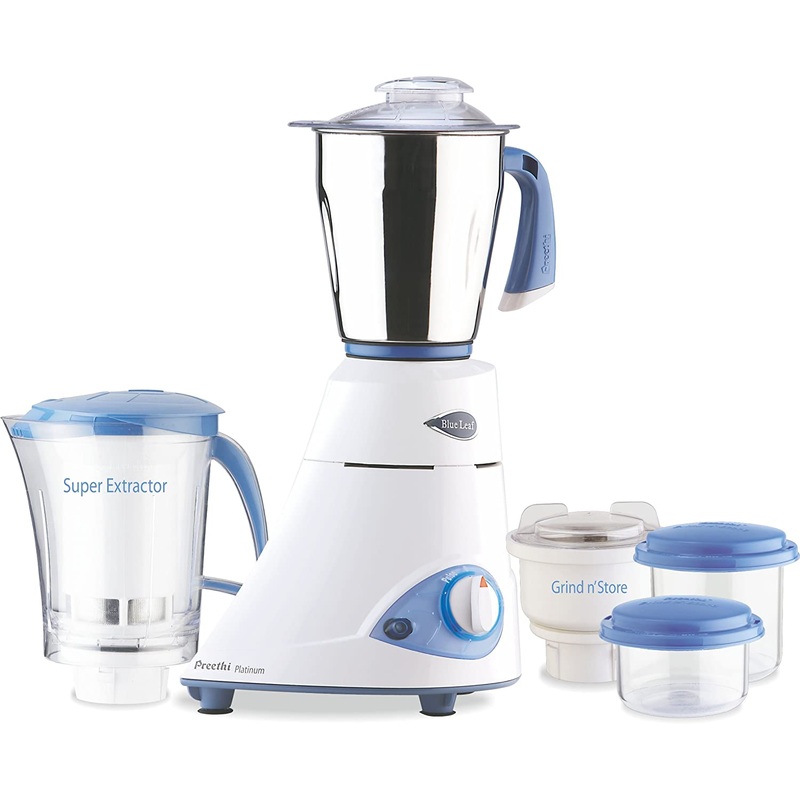 Preethi Blue Leaf Platinum Mixer Grinder - Open Box - Store Pickup Only