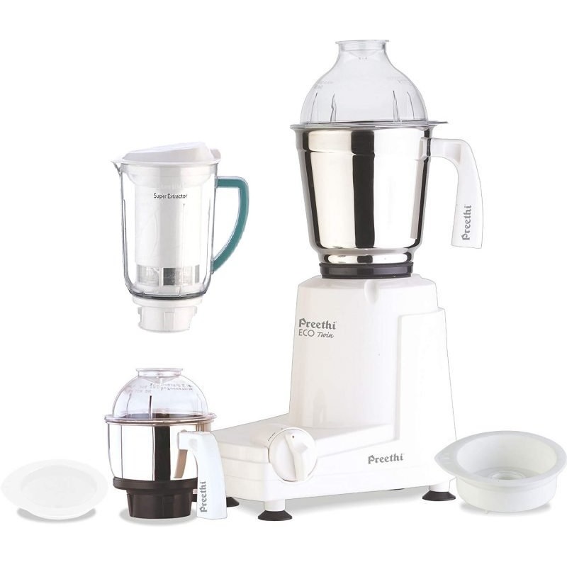 Preethi Eco Twin Mixer Grinder with Super Extractor 110V
