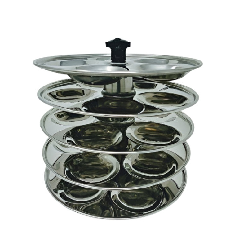 TABAKH 5-Rack Stainless Steel Baby Mini Idli Stand, Makes 25 Mini Idlys