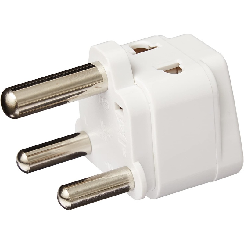Ckitze BA-10LA Grounded Universal 2 in 1 Plug Adapter Type M for South Africa & more - CE Certified