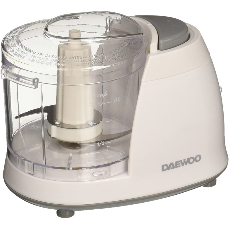 Daewoo 100 Watts Mini Food Chopper, 1.5-Cups, White 220 Volts (Not for USA)