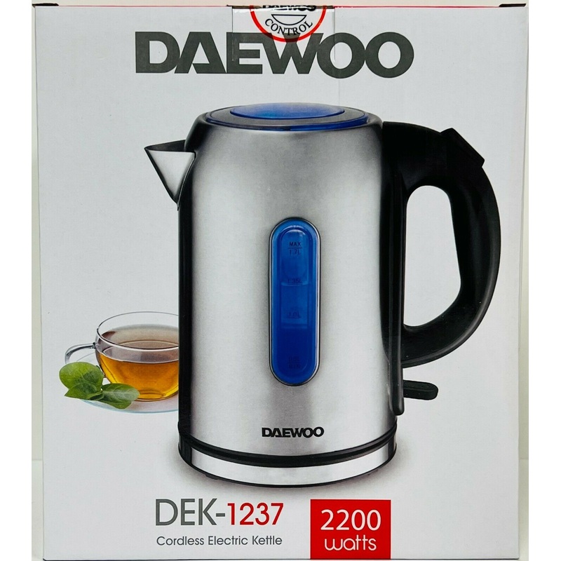 Daewoo DEK1237 Cordless Kettle 220-240v ~50/60 Hz