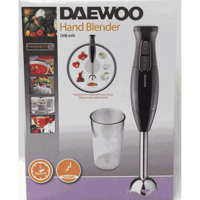 DAEWOO DHB-648 300-WATT HAND BLENDER, 220 VOLTS (NON-USA COMPLIANT)