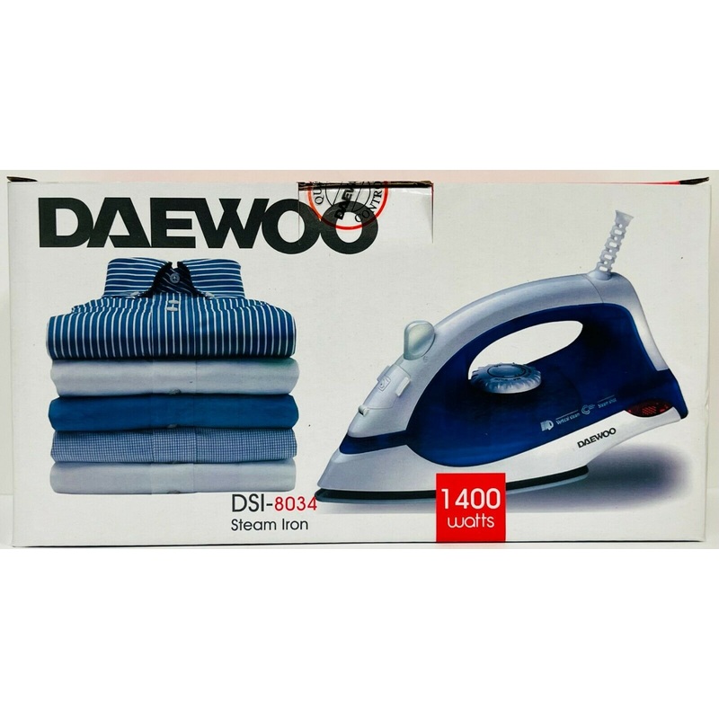 Daewoo DI-8034 1400W 220 Volt Steam Iron for Export Overseas Use