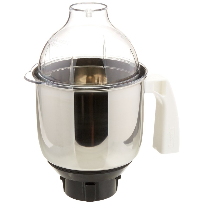 Preethi Eco Plus Stainless Steel Large Jar MGA513 - 1.5 Liter with Dome Lid