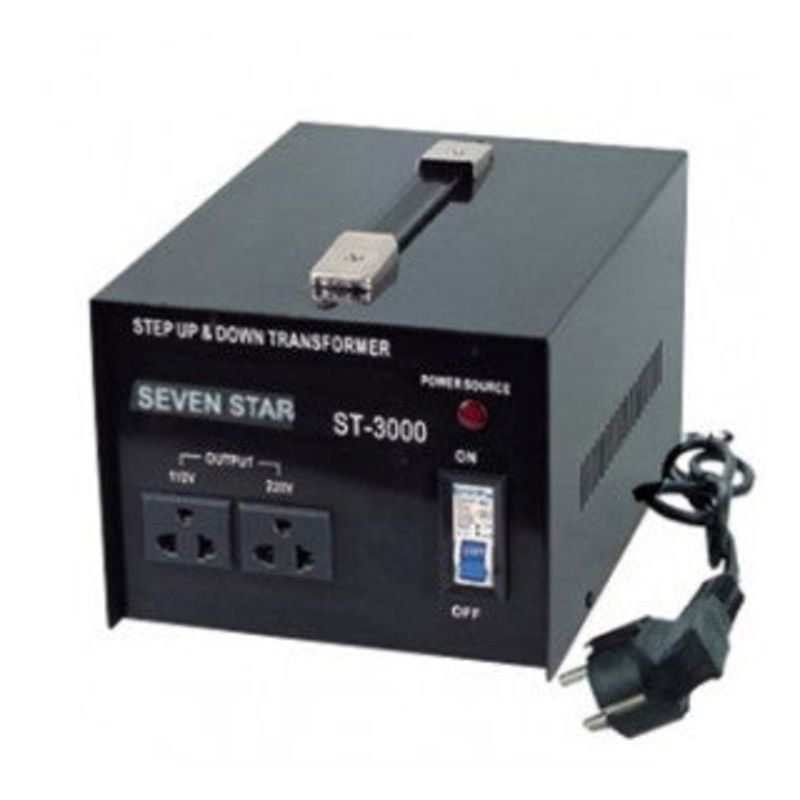 Seven Star ST-3000 Voltage Transformer Converter Step Up / Down 3000 Watts 110/220V