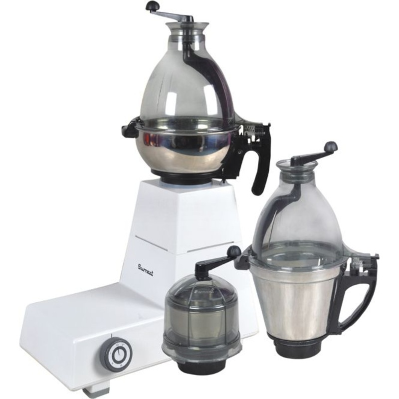 Sumeet Mixer Grinder Asia Kitchen Machine - 3 Jars 550 Watt - Open Box Store Pickup Only