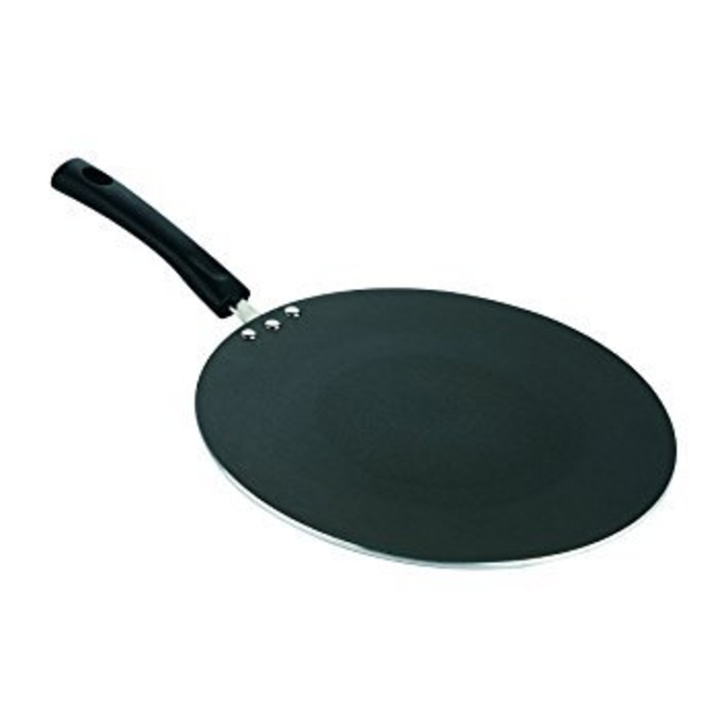 Vinod Induction Friendly 250mm Concave Non-Stick Tawa/Griddle, 10"