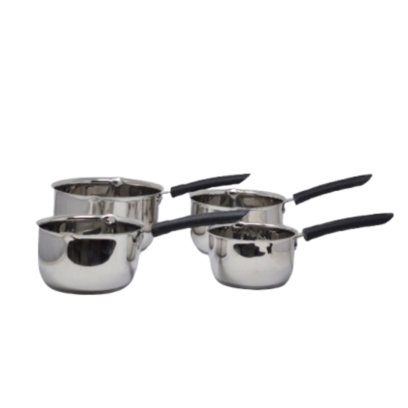 Vinod Stainless Steel Milkpan 4 Pcs Set