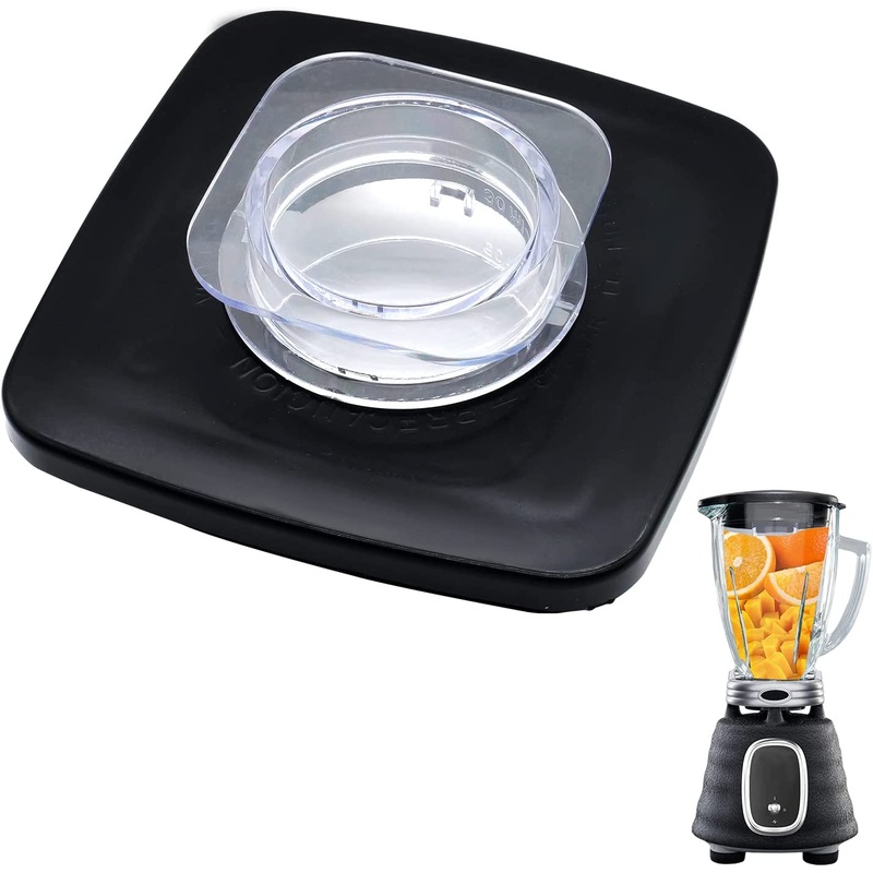 5-Cup Blender Square Lid - Center Cap Suitable For Oster Osterizer Blender Jar, Blender Square Jar Lid Replacements Compatible with 4903 Oster Blender