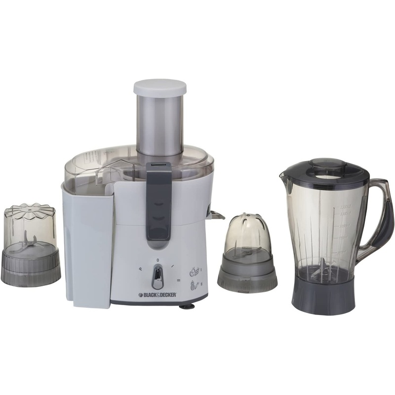 Black and  Decker JBGM600-220V Four-in-One Juicer, Blender & Grinder Only 220/240 Volt (Will not Work in USA or Canada), Medium, White