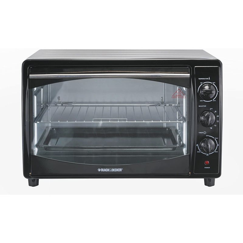 Black and Decker TRO60 42-Liter 220 to 240-volt Toaster Oven, Large, 1800-Watts, Black (Not for USA - European Cord)