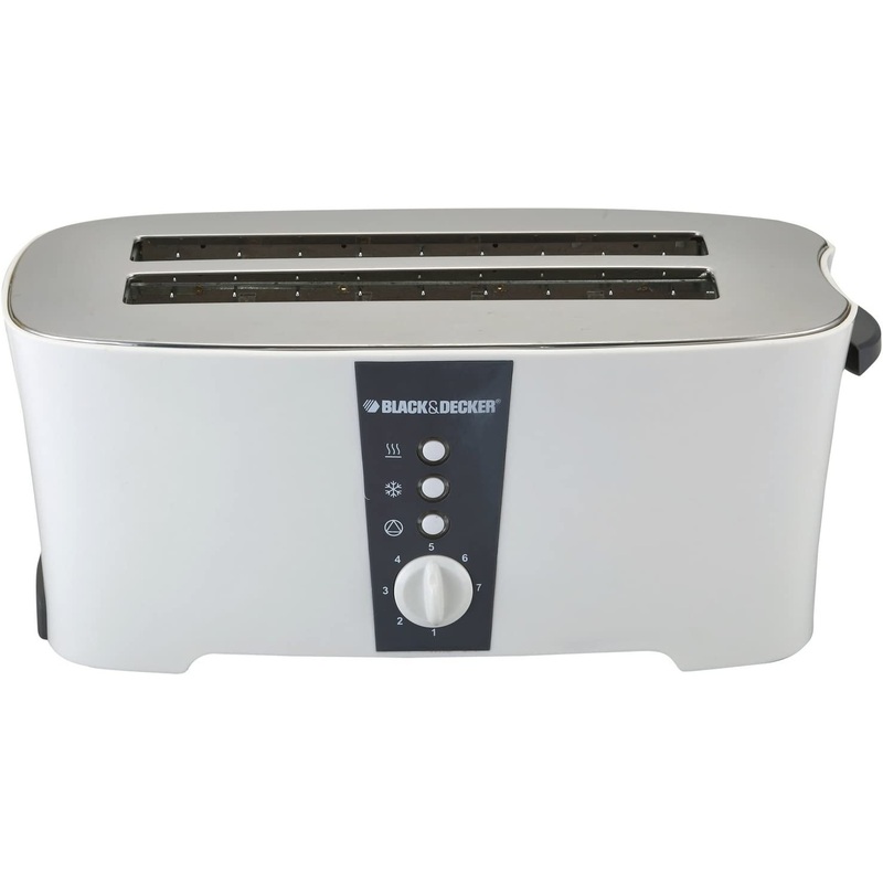 Black & Decker ET124 Toaster, Small, White 220V (Not for USA)